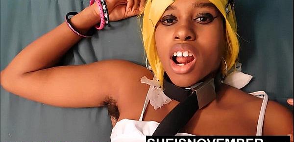  Anime Cosplay Giant Boobs Cute Skinny Black Babe Msnovember Huge Titties Played With By Old Man HD On Sheisnovember